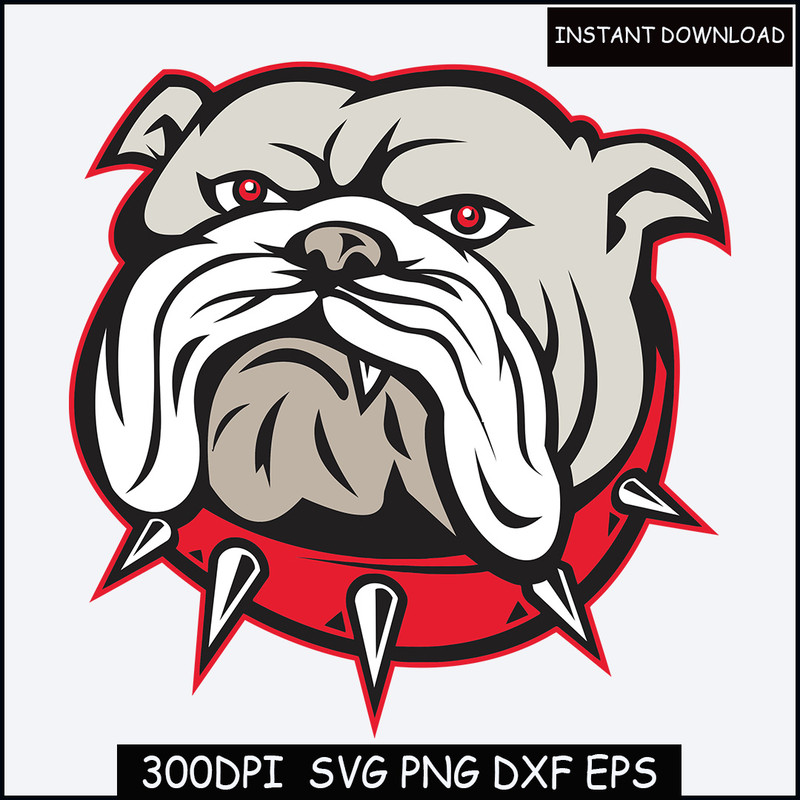 Bulldog Svg. Vector Cut file for Cricut, Silhouette, Pdf Png Eps Dxf, Decal, Sticker, Vinyl.jpg