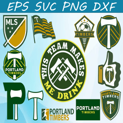 bundle 12 styles mls portland timbers soccer team svg, portland timbers svg, mls teams svg, mls svg, png, dxf, eps, inst