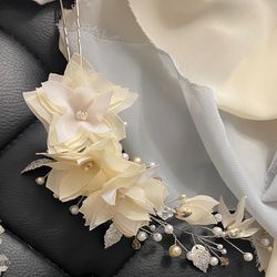Large flower branch, Hair decoration, Wedding decoration,Bridal accessory,Flower vine,Decoration with flowers,Hair slide