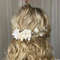 Large branch of flowers, hair decorations, wedding decoration, flower vine, hair slide, on the bride