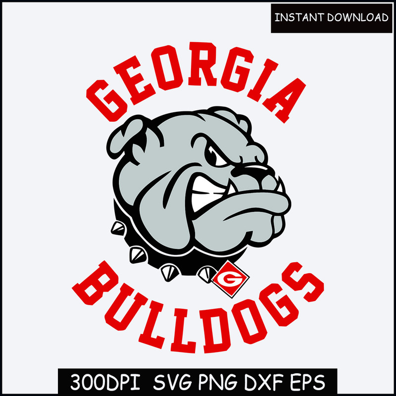 Georgia Bulldogs SVG PNG EPS  DXF cut file, Cricut, Silhouette.jpg