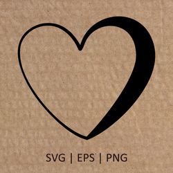 Valentines Day SVG | Large Doodle Heart PNG | Valentine SVG | Love Heart Svg | Cricut Svg File Digital Download | 002