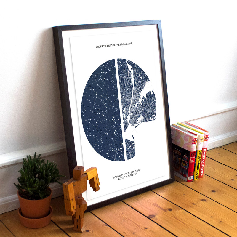 Custom Star Map Map Art prev3jpg