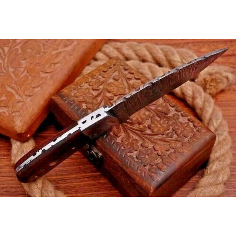 Custom Handmade Damascus Steel Hunting Knife Fix Blade Full tang Gift For Him 1.jpg