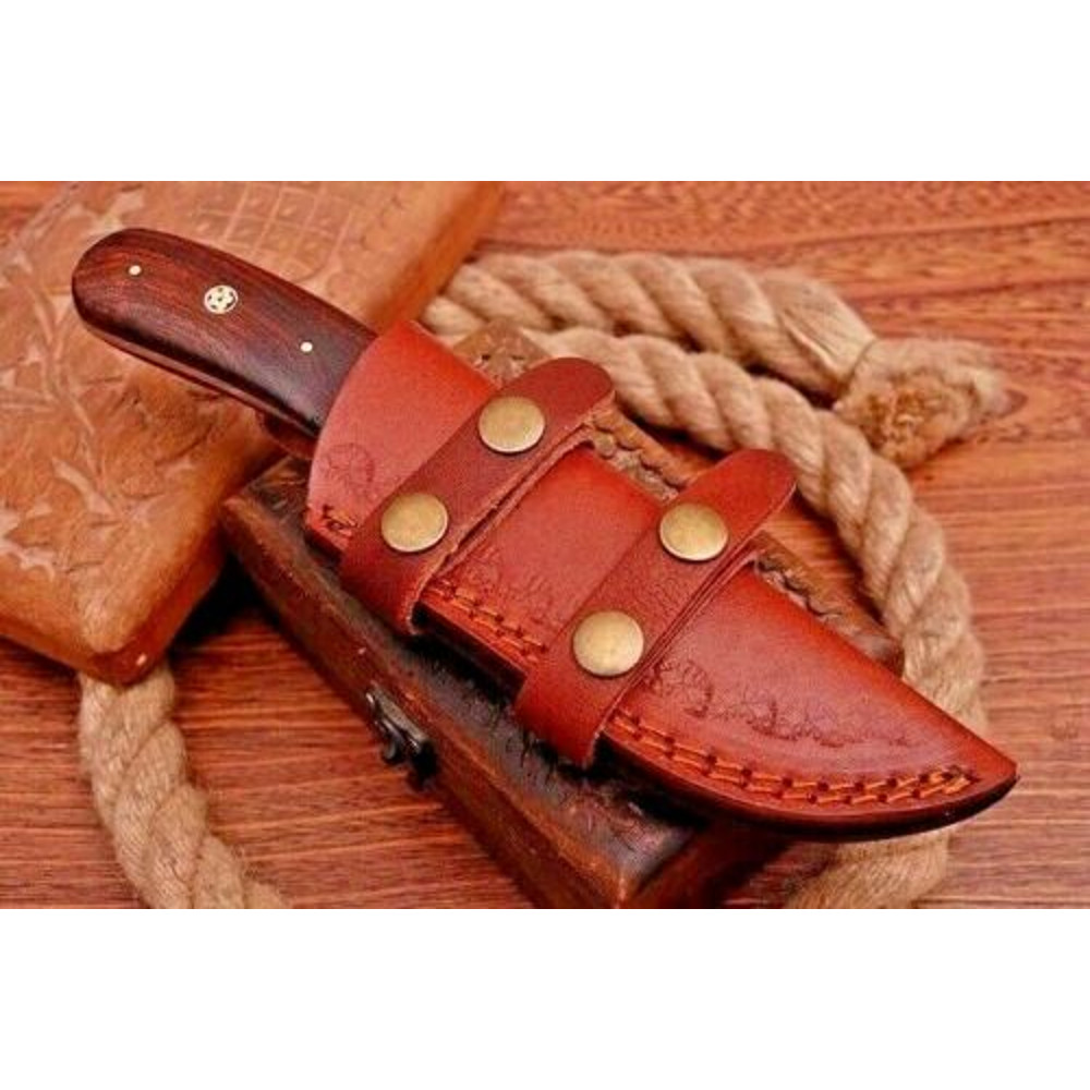 Custom Handmade Damascus Steel Hunting Knife Fix Blade Full tang Gift For Him 3.jpg