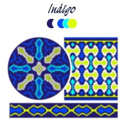 Crochet PATTERN Wayuu mochila bag / Tapestry crochet / INDIGO 1