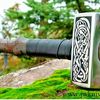 Custom HANDMADE Thor runic Nordic Carbon steel hammer Viking fathers boys gift.jpg