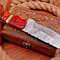 Custom Handmade Damascus Steel Hunting Knife, Survival Knife Fix Blade full tang 2.jpg