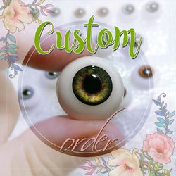 Eyes for bjd doll and ooak doll polymer clay handmade porceline realistic eyes hemisphere 4-20mm round shape of sclera