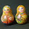 roly poly russian wooden music doll hand painted