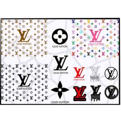 Bundle Louis Vuitton Svg, Bundle Brand Logo Svg, Brand Logo Svg, Louis Vuitton svg, Fashion Logo Svg