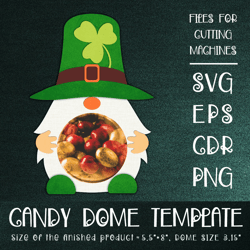 Patricks Day Gnome | Candy Dome Template