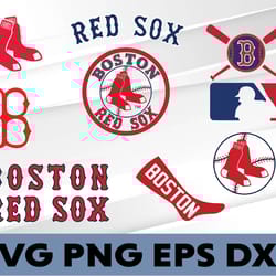 boston red sox logo, bundle logo, svg, png, eps, dxf