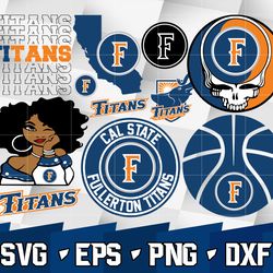 Cal State Fullerton Titans SVG bundle , NCAA svg, logo NCAA bundle svg eps dxf png,digital Download ,Instant Download