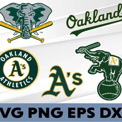 oakland athletics  logo, bundle logo, svg, png, eps, dxf