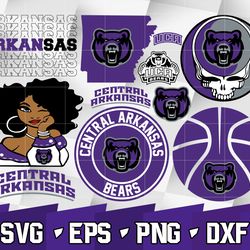 central arkansas bears  svg bundle , ncaa svg, logo ncaa bundle svg eps dxf png,digital download ,instant download