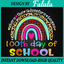 100th day of school teacher png - 100 days smarter rainbow png, 100th day of school png, digital download