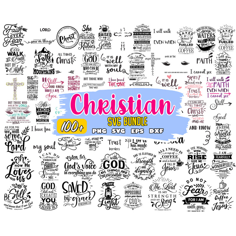 Christian Bundle SVG, Scripture Bundle, Instant Download, Bible Verse Bundle, Cut Files for Cricut.jpg