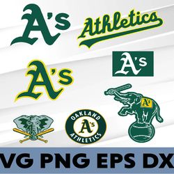 oakland athletics logo, bundle logo, svg, png, eps, dxf