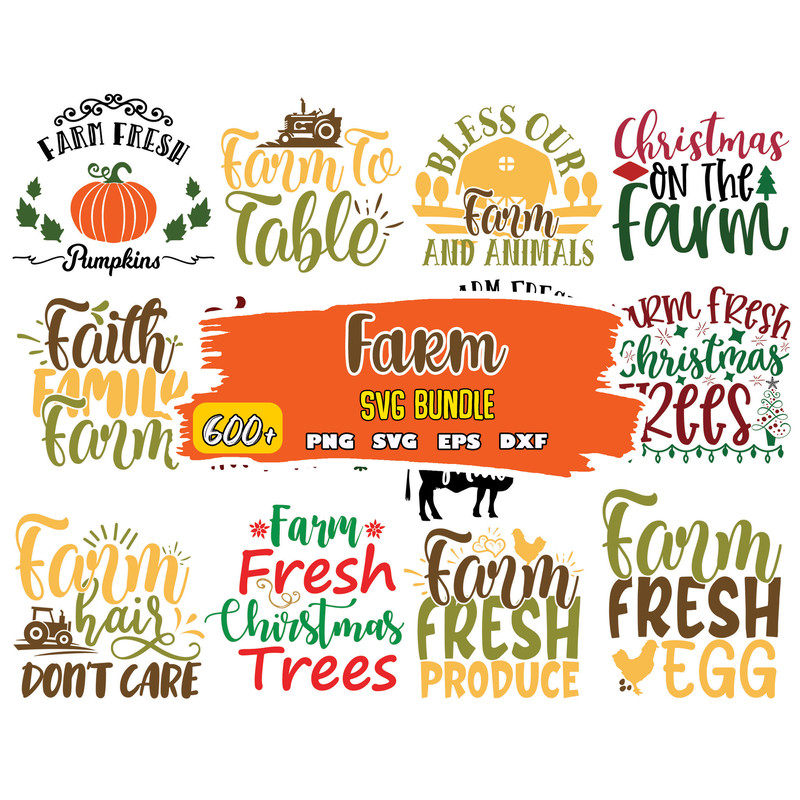 Farm svg Bundle, Farmhouse Quotes svg, Farm svg, Farm Life svg, Farm Clipart.jpg