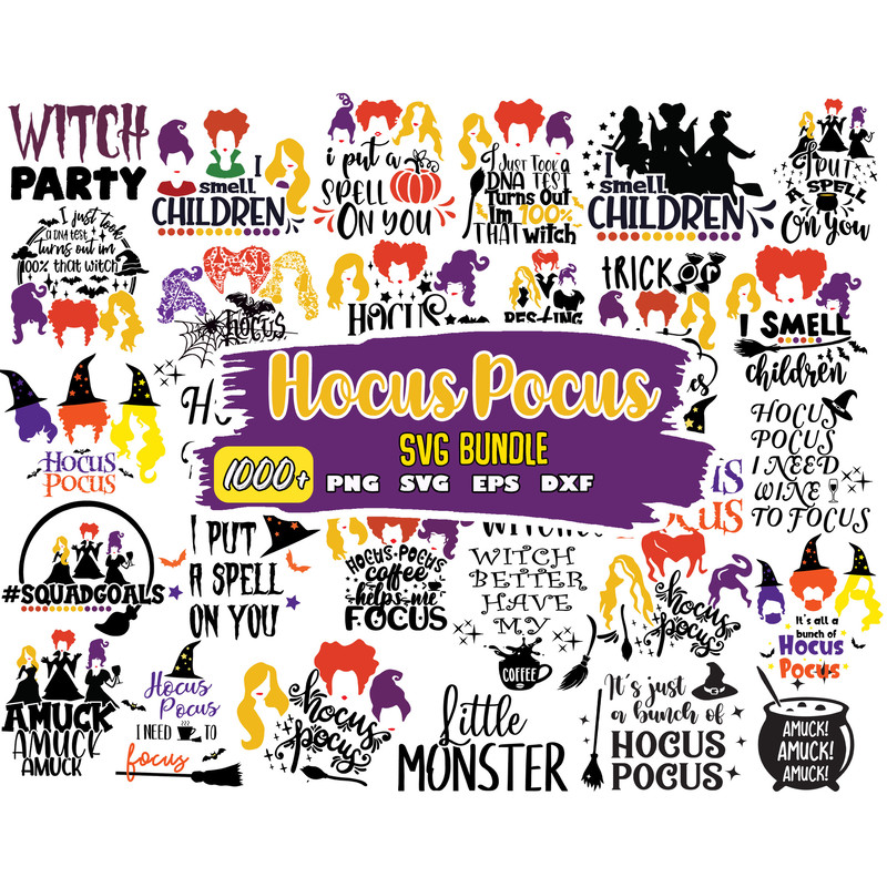 Hocus Pocus SVG Bundle, Sanderson Sisters Svg, Hocus Pocus Clipart, Witches Svg.jpg