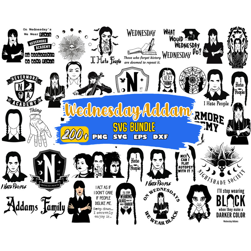 Wednesday SVG, Wednesday Adam, Addams Family, Jenna Ortega, Wednesday Png.jpg