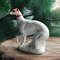 Statuette Greyhound ceramics