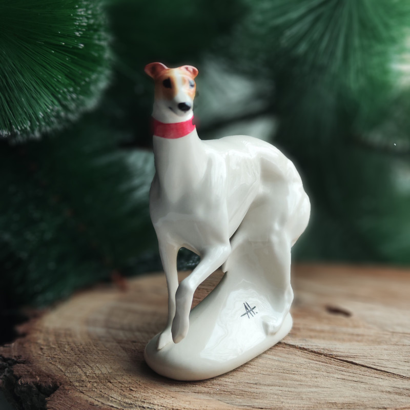 Greyhound figurine ceramics