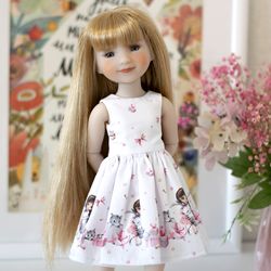 Dress for Ruby Red Fashion Friends doll 14.5 inch, 14" RRFF doll clothes, cute outfit for Ruby Red doll Valentine's Day