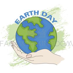 EARTH Planet Day Ecological Problem Vector Illustration Set
