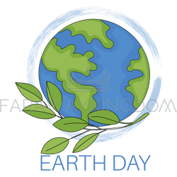 earth day planet ecological problem vector illustration set
