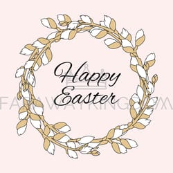 easter great religious holiday vector illustration set