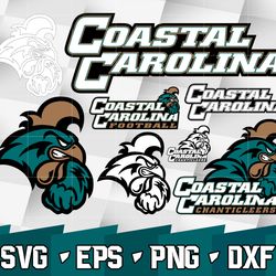 Coastal Carolina Chanticleers SVG bundle , NCAA svg, NCAA bundle svg eps dxf png,digital Download ,Instant Download