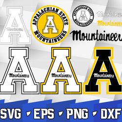 appalachian state mountaineers svg bundle , ncaa svg, ncaa bundle svg eps dxf png,digital download ,instant download