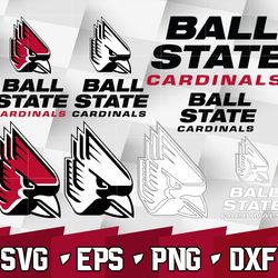 Ball State Cardinals SVG bundle , NCAA svg, NCAA bundle svg eps dxf png,digital Download ,Instant Download
