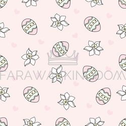 EASTER EGG Holy Holiday Seamless Pattern Vector Illustration