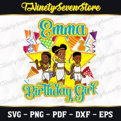 personalized name and age gracie's corner birthday girl svg, gracies corner birthday svg, cartoon, gracies corner custom