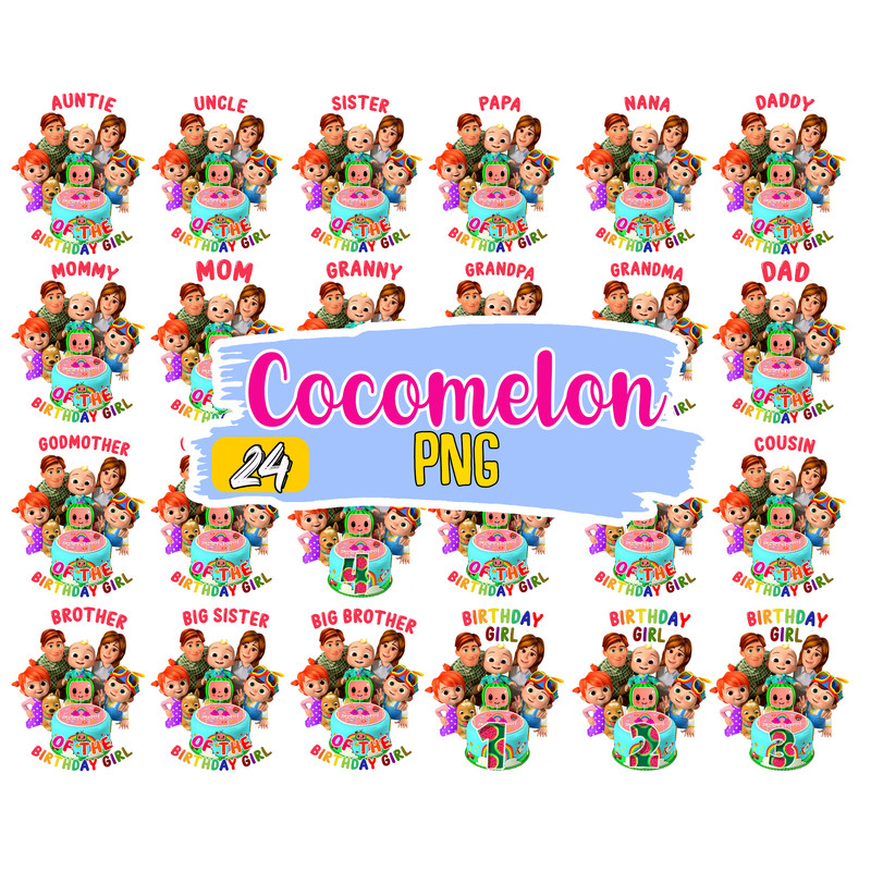 Cocomelon Birthday Family Bundle Png, Birthday Png, Cocomelon Png, Instant Download.jpg