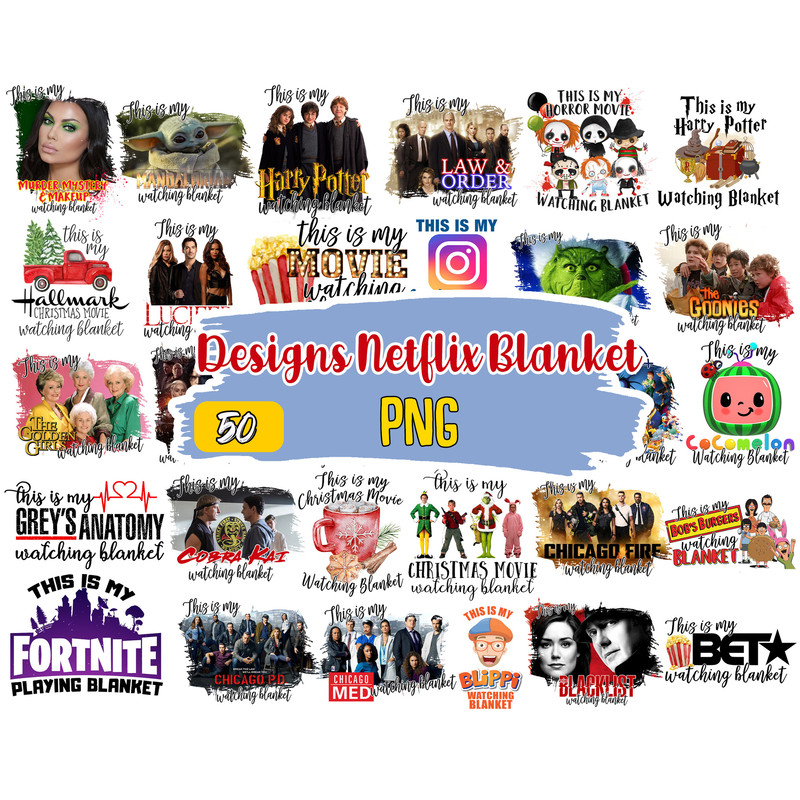 Designs Netflix Blanket, Socks, Cup, Mug, Hat, Shirt Hallmark Blanket, Christmas, Movie Blanket Digital Design.jpg