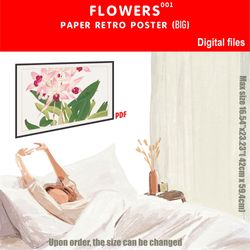 001 retro poster (big) flowers