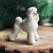 white  poodle figurine