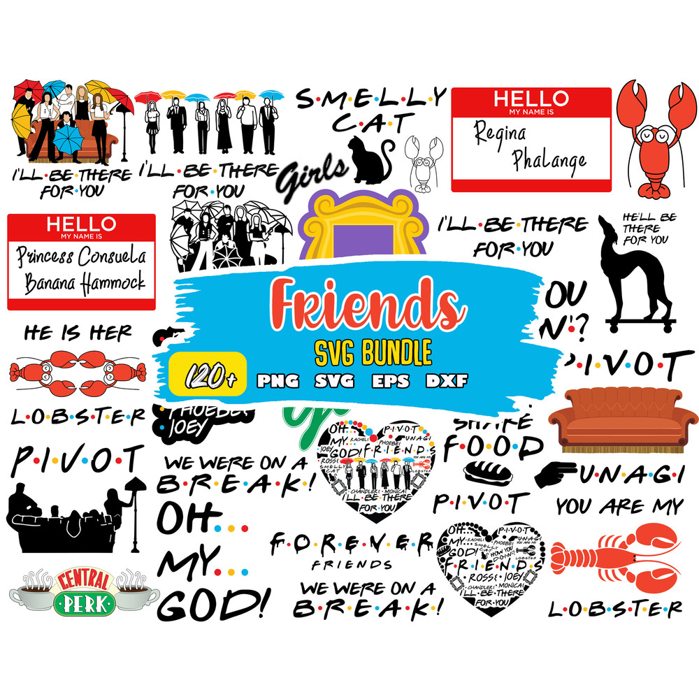 Friends Svg Bundle, Friends Png, Friendship Svg, Cricut, Instant Download.jpg