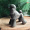 statuette grey poodle