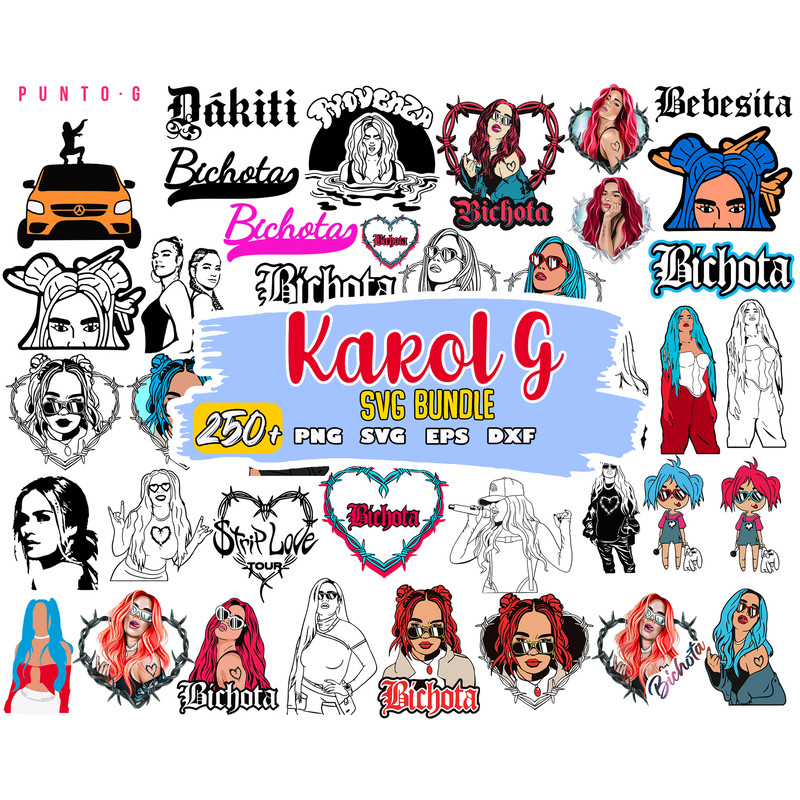 Karol G Bichota SVG, Karol G SVG for Cricut, Karol G SVG Heart svg, Bichota svg.jpg