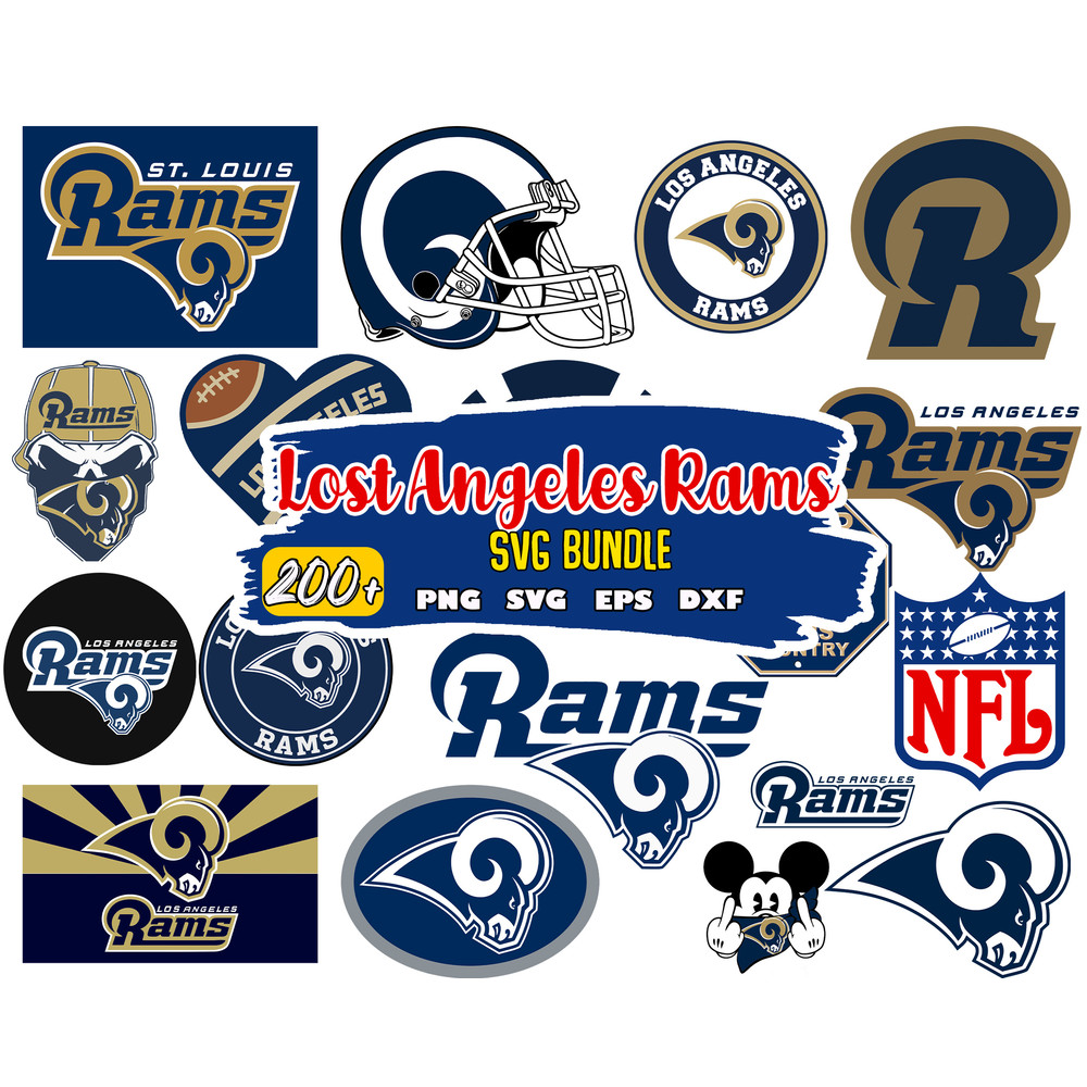 Los Angeles Rams Svg Bundle, Los Angeles Rams Svg, Sport Svg, Nfl Svg, Png, Dxf, Eps Digital File.jpg