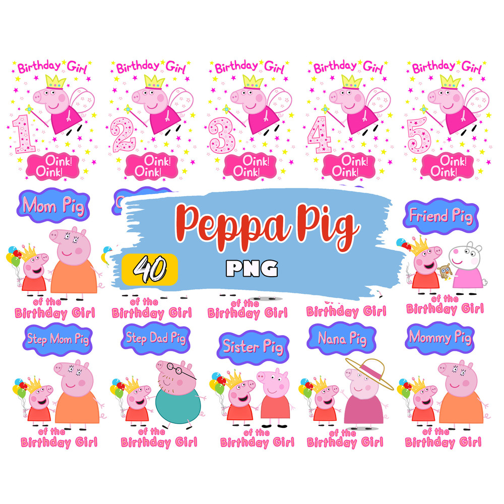 peppa pig png, Family peppa pig png, peppa pig clipart, Digital download.jpg