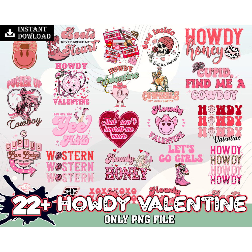Best Howdy Cowboy Valentine Png, Western Valentines Png, Howdy Valentines Png, Groovy Valentines, Cowboy Hat, Disco Ball, Digital Download.jpg