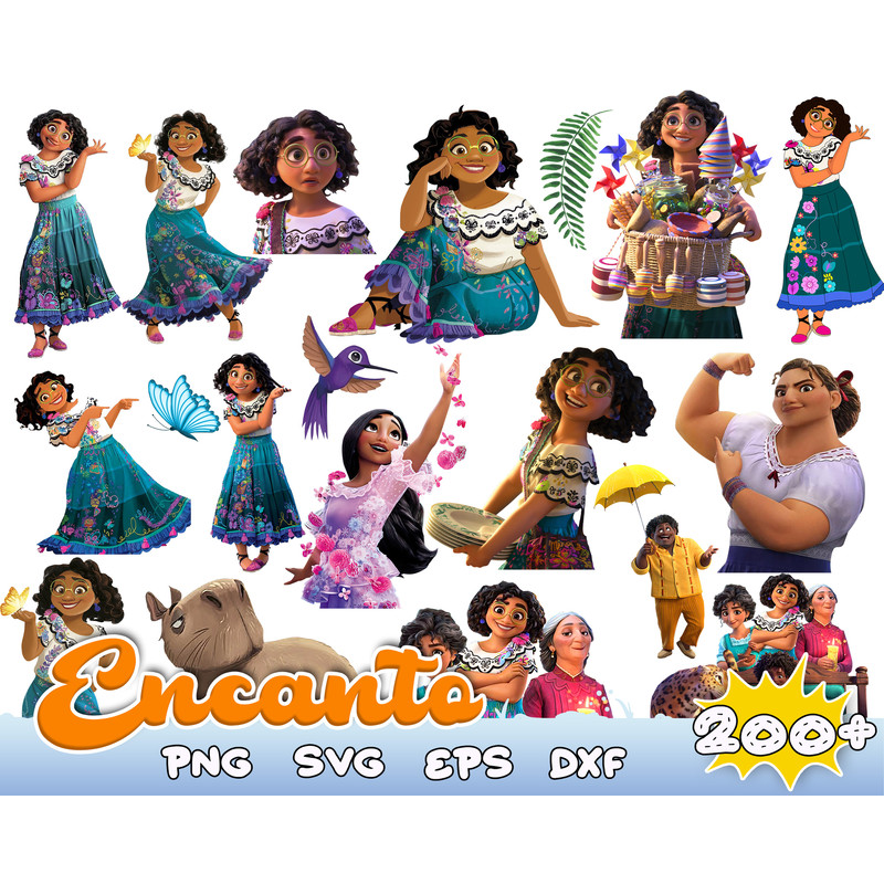 Encanto SVG Bundle, Encanto Birthday Svg Files, Encanto Cut Files for Cricut ,Silhouette ,Encanto Clipart, Encanto PNG, Layered Svg.jpg