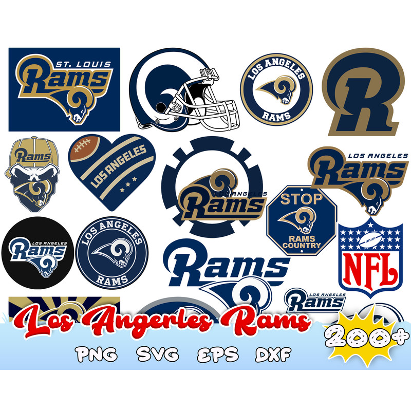 Los Angeles Rams svg SVG, Rams svg, Clipart for Cricut, Football SVG, Rams Team, Football , Digital download.jpg