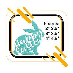 easter bunny embroidery design